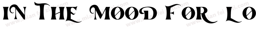 in the mood for Love字体转换